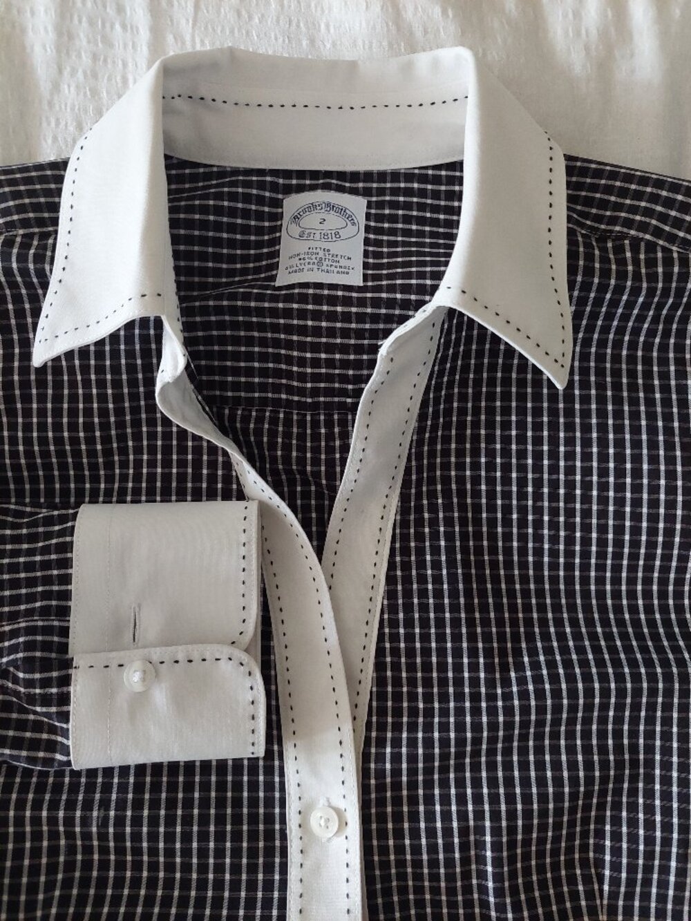 Brooks Brothers Women's Size 2 non-iron fitted dress shirt